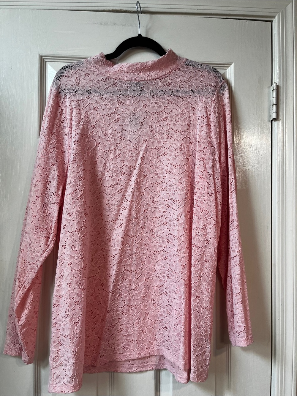 NWT torrid Blush Pink Lace Long Sleeve Top